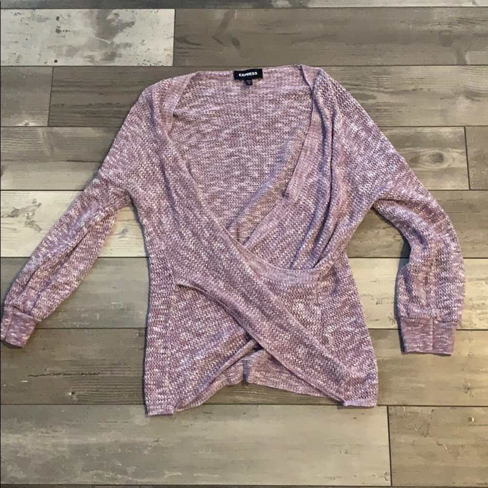 Pink knit sweater
